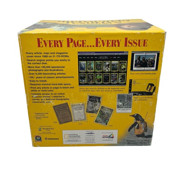 The Complete National Geographic 109 Years Magazine on CD-ROM Boxed Set UNTESTED - Picture 3 of 5